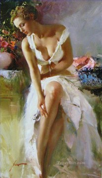  Daeni Oil Painting - Angelica lady painter Pino Daeni